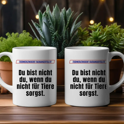Personalisierter Kaffeebecher Lustig Tiermedizinische Fachangestellte