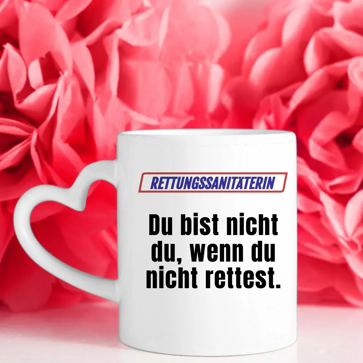 Lustige Tasse Du bist nicht Du wenn Rettungssanitäterin personalisiert