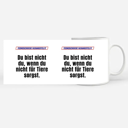 Personalisierter Kaffeebecher Lustig Tiermedizinische Fachangestellte