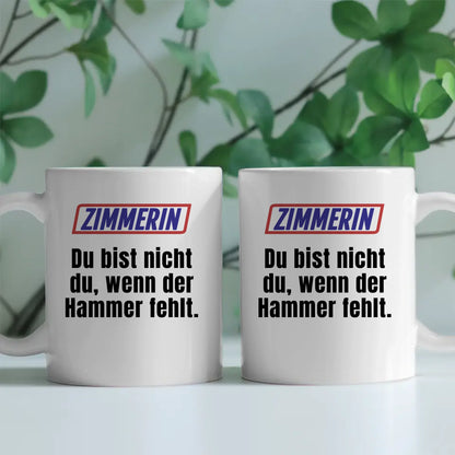 Kaffeetasse Lustig Du bist nicht Du wenn Zimmerin Geschenk