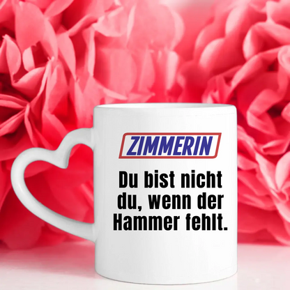 Kaffeetasse Lustig Du bist nicht Du wenn Zimmerin Geschenk