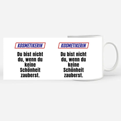 Personalisierter Kaffeebecher Lustig für Kosmetikerin