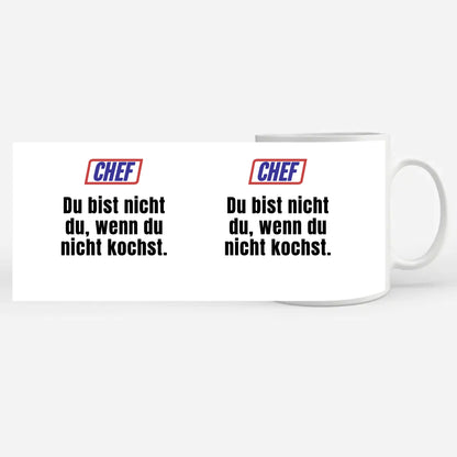 Lustige Tasse Du bist nicht Du wenn Chef Personalisierter Kaffeebecher