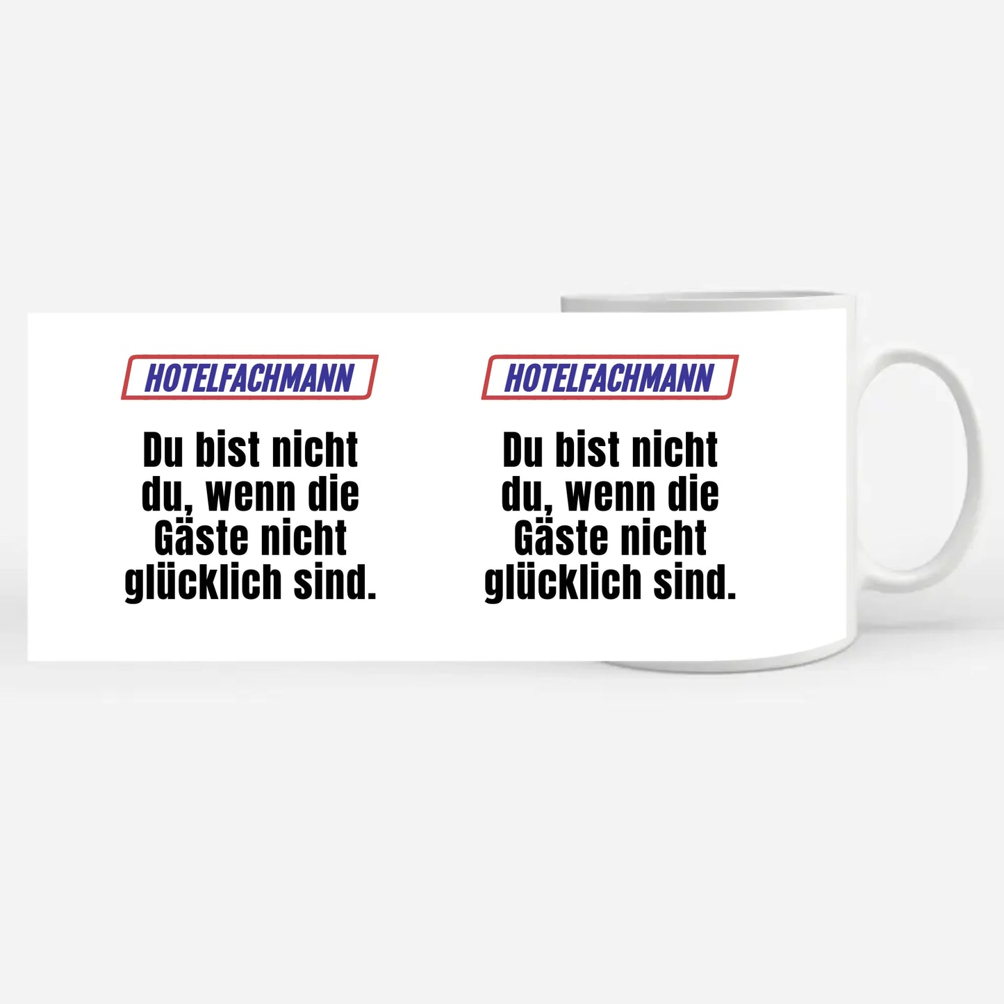 Lustige Tasse Du bist nicht Du wenn Hotelfachmann Kaffeebecher Personalisiert