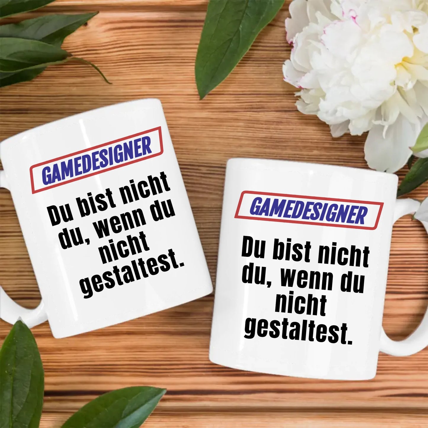 Lustige Tasse Du bist nicht Du wenn Gamedesigner Kaffeebecher Personalisiert