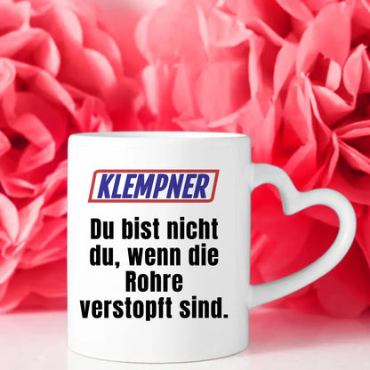 Personalisierte Kaffeetasse Lustig Du bist nicht Du Klempner
