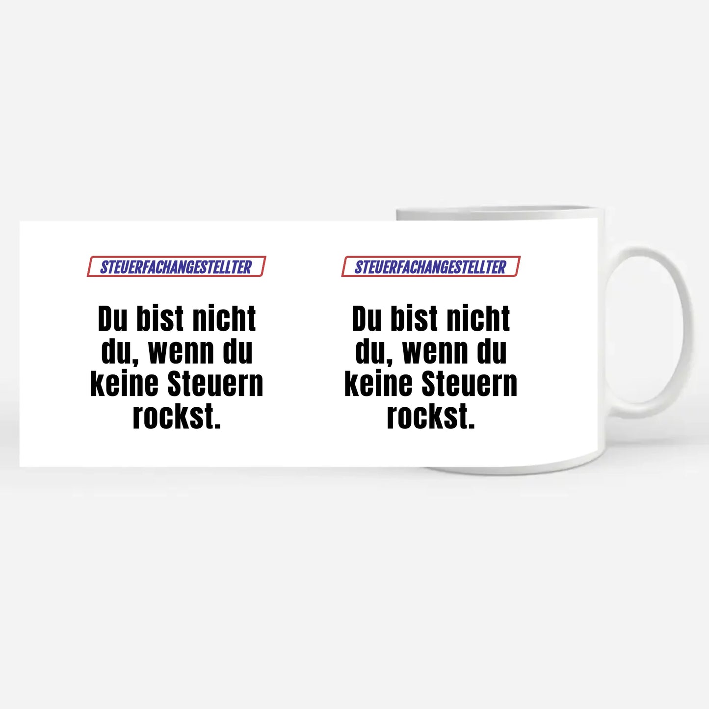 Personalisierter Kaffeebecher Lustig für Steuerfachangestellte