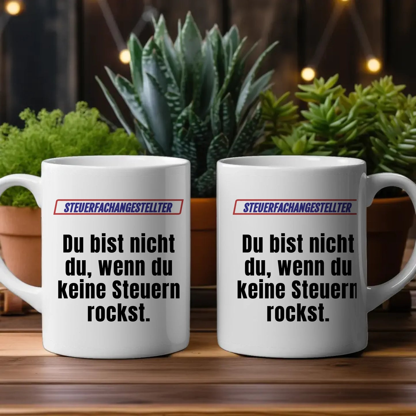 Personalisierter Kaffeebecher Lustig für Steuerfachangestellte