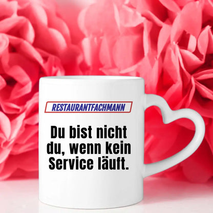 Lustige Kaffeetasse Du bist nicht Du Restaurantfachmann Personalisiert