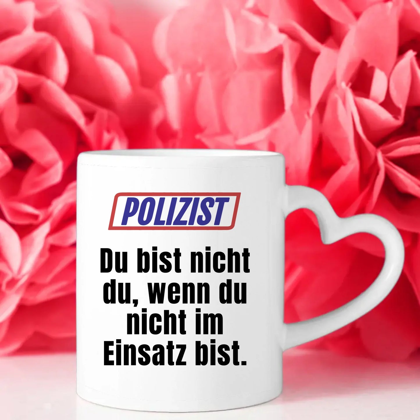 Kaffeetasse Lustig Du bist nicht Du wenn Polizist Personalisiert