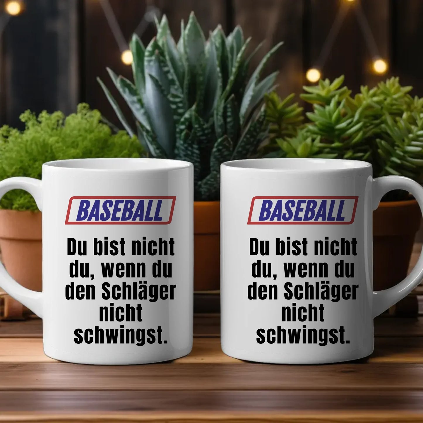 Personalisierte Tasse Lustig Du bist nicht Du Baseball Spruch