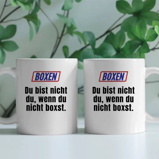 Kaffeetasse Lustig Du bist nicht Du wenn Boxen Tasse Mit Name