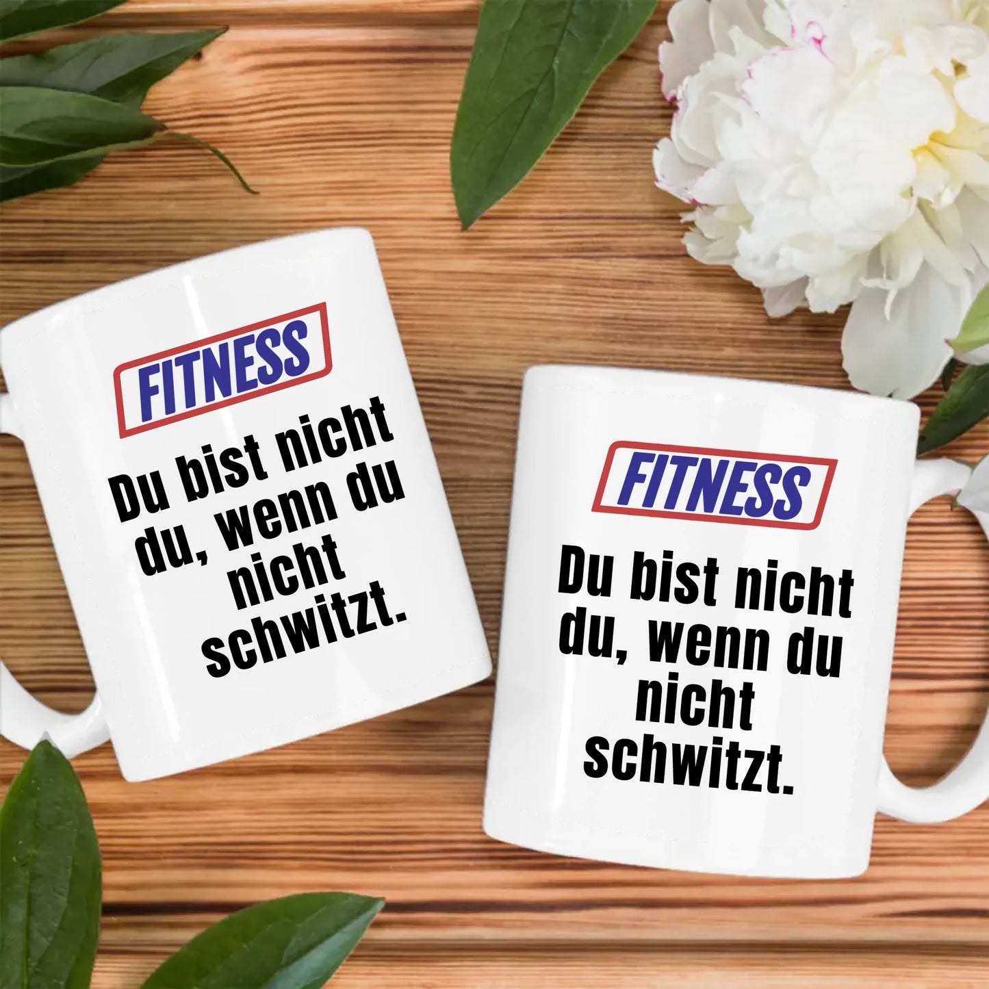 Lustige Tasse Du bist nicht Du wenn Fitness personalisierter Kaffeebecher