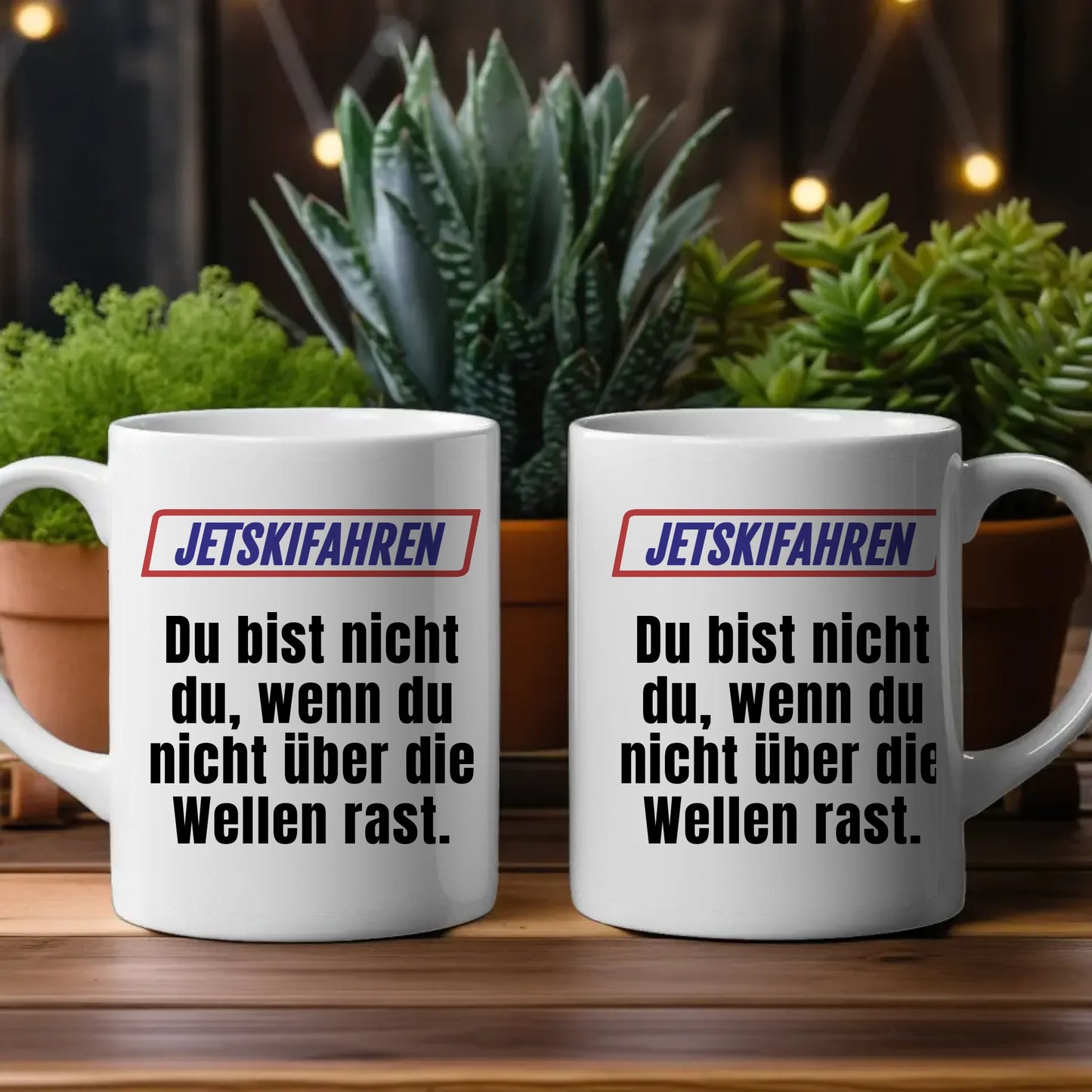 Lustige Tasse Du bist nicht Du wenn Jetskifahren personalisiert