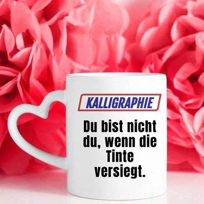 Lustige Tasse Du bist nicht Du wenn Kalligraphie Kaffeebecher Personalisiert
