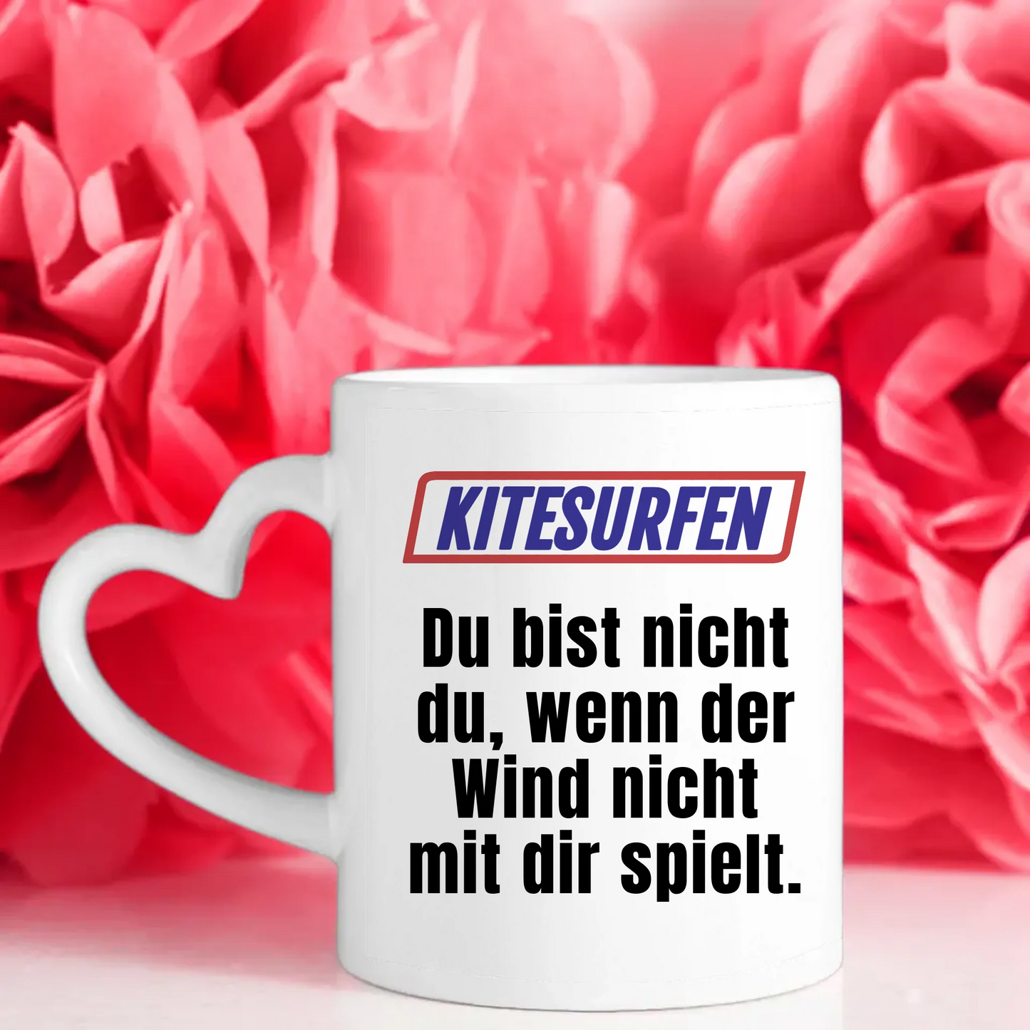 Personalisierte Tasse Lustig Du bist nicht Du beim Kitesurfen