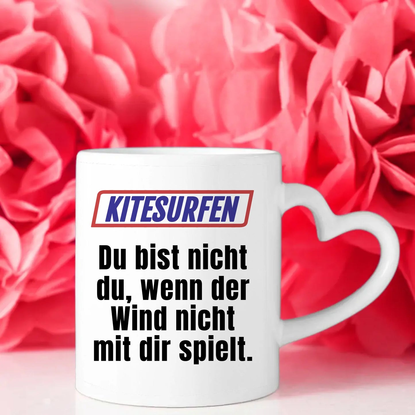 Personalisierte Tasse Lustig Du bist nicht Du beim Kitesurfen