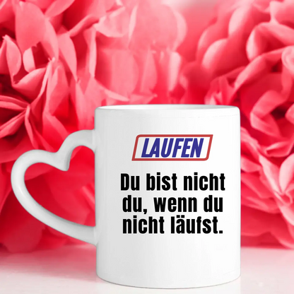 Lustige Tasse Du bist nicht Du wenn Laufen Personalisierte Tasse
