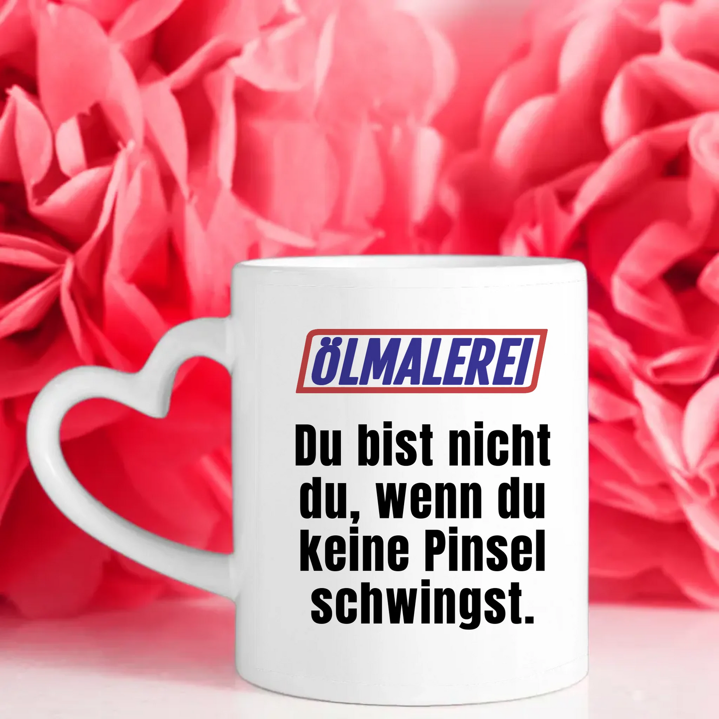 Kaffeetasse Lustig Du bist nicht Du wenn Ölmalerei Geschenk