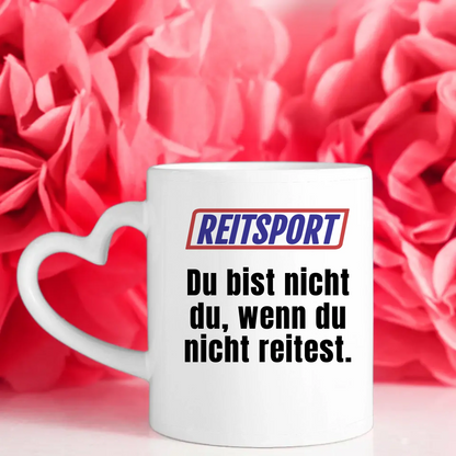 Lustige Tasse Du bist nicht Du wenn Reitsport personalisierter Kaffeebecher