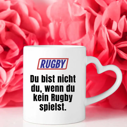 Personalisierte Kaffeetasse Lustig Du bist nicht Du wenn Rugby