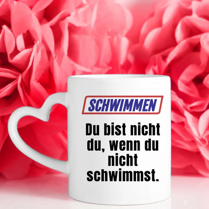 Lustige Tasse Du bist nicht Du wenn Schwimmen personalisierte Tasse