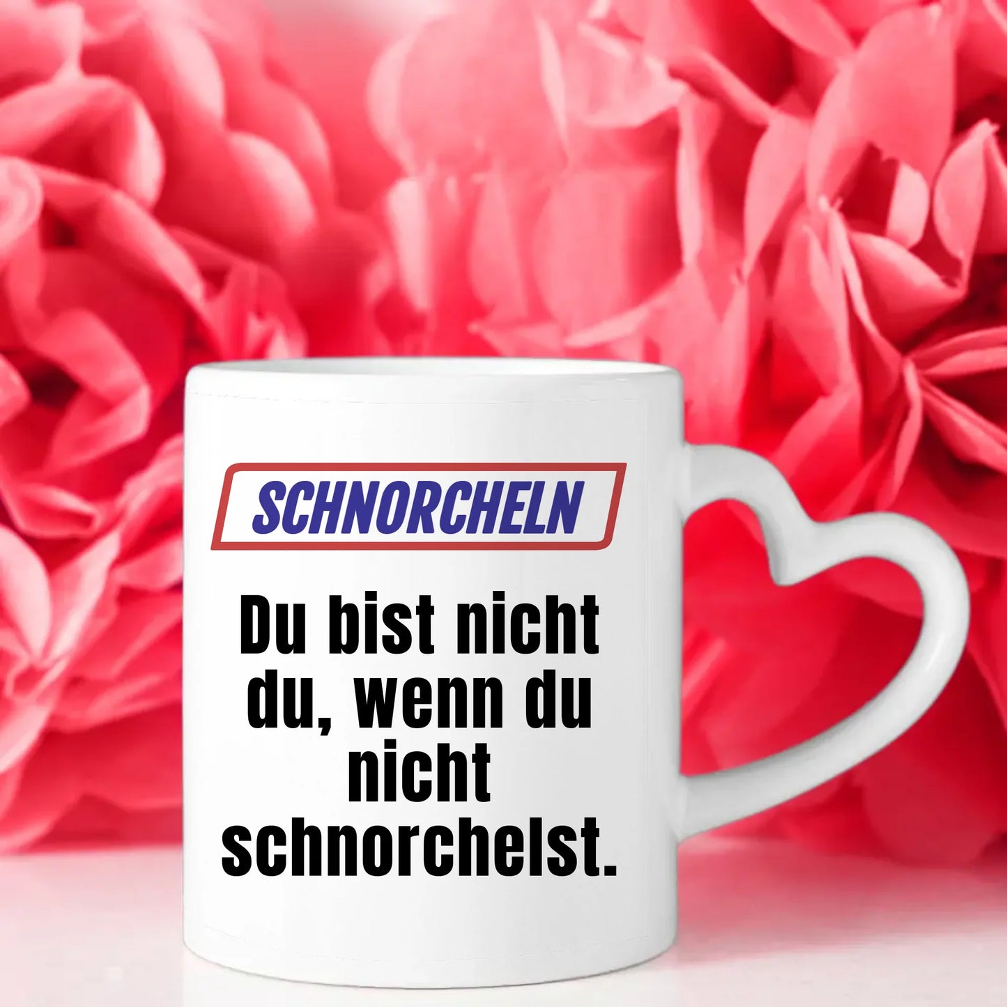 Personalisierte Tasse Lustig Du bist nicht Du beim Schnorcheln