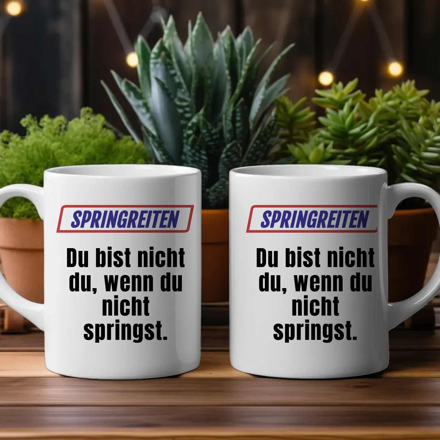 Lustige Tasse Du bist nicht Du wenn Springreiten Tasse Mit Name
