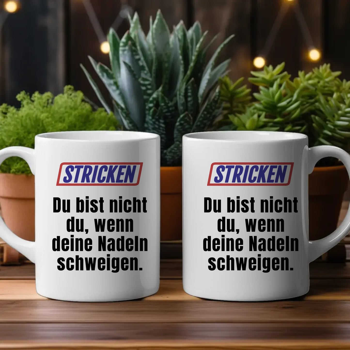 Lustige Tasse Du bist nicht Du wenn Stricken Personalisierter Kaffeebecher