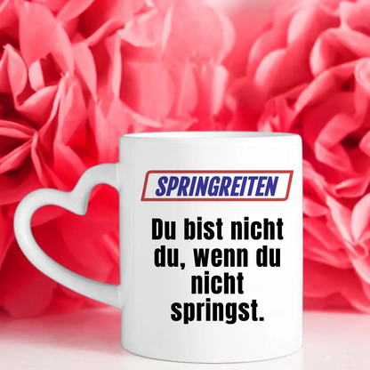 Lustige Tasse Du bist nicht Du wenn Springreiten Tasse Mit Name