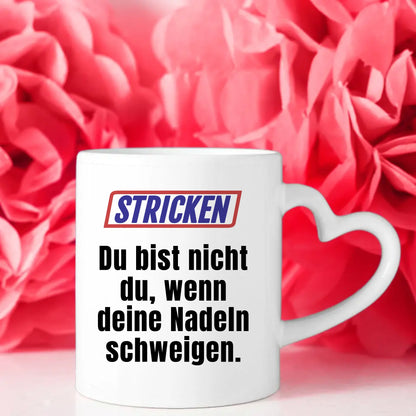 Lustige Tasse Du bist nicht Du wenn Stricken Personalisierter Kaffeebecher