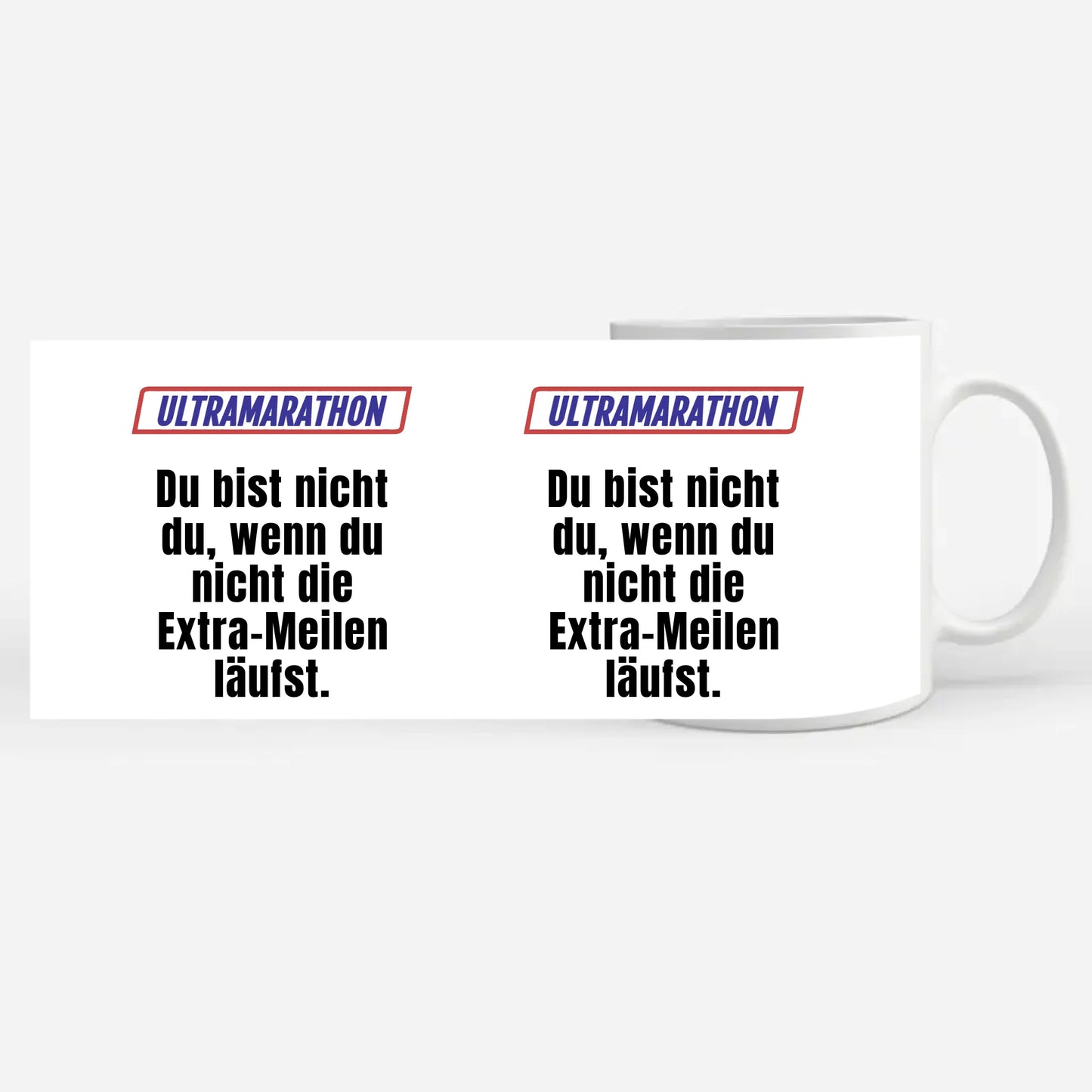Personalisierte Kaffeetasse Lustig Du bist nicht Du Ultramarathon