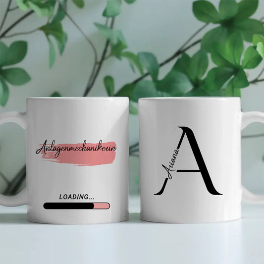 Kaffeebecher Personalisiert Zukünftige Anlagenmechanikerin Geschenk
