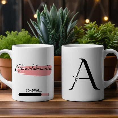 Personalisierte Kaffeetasse Zukünftige Chemielaborantin Geschenk