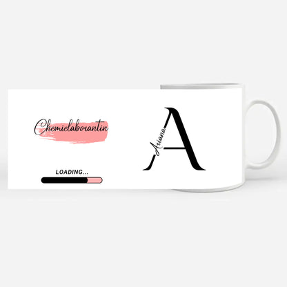 Personalisierte Kaffeetasse Zukünftige Chemielaborantin Geschenk