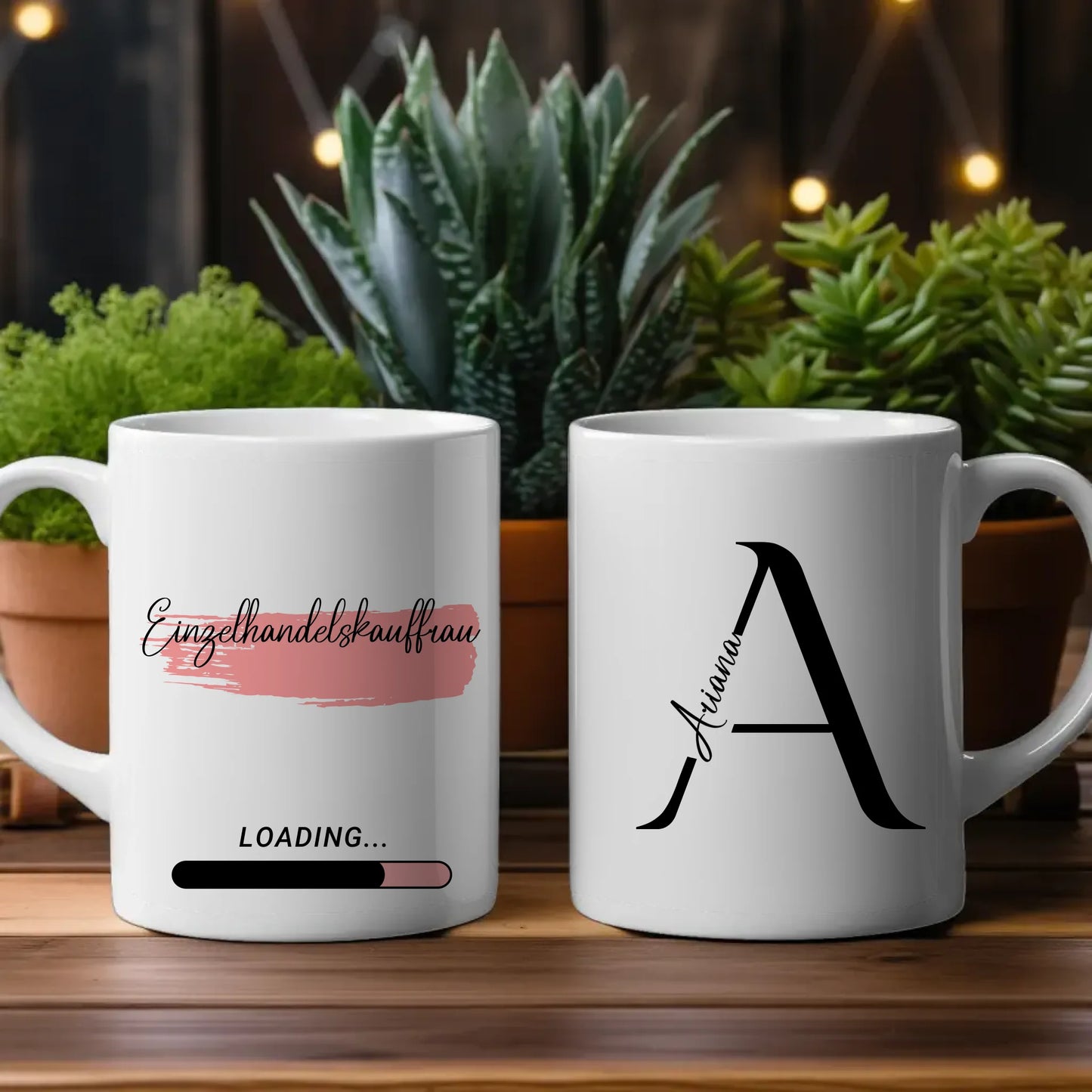 Personalisierte Kaffeetasse Zukünftige Einzelhandelskauffrau Geschenk