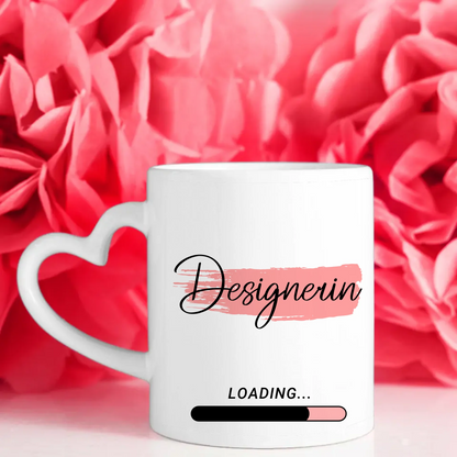 Personalisierter Kaffeebecher Zukünftige Designerin Geschenk