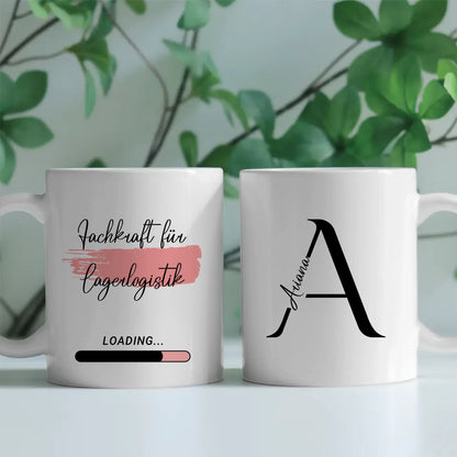Personalisierte Tasse Zukünftige Fachkraft für Lagerlogistik Geschenk