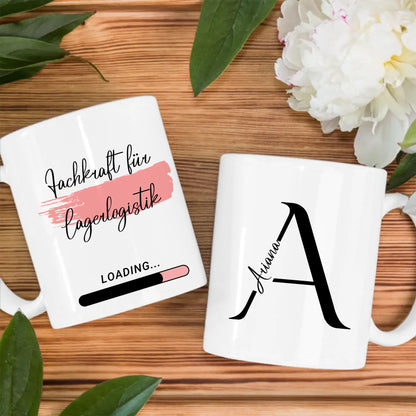 Personalisierte Tasse Zukünftige Fachkraft für Lagerlogistik Geschenk