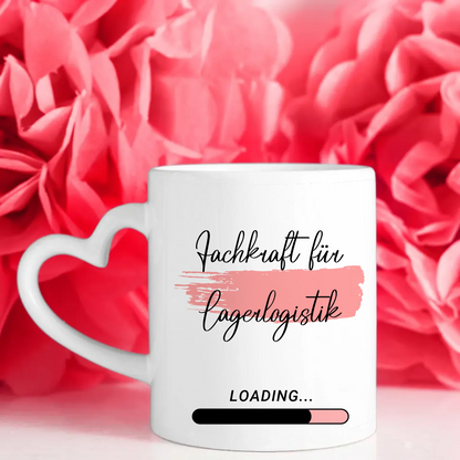 Personalisierte Tasse Zukünftige Fachkraft für Lagerlogistik Geschenk