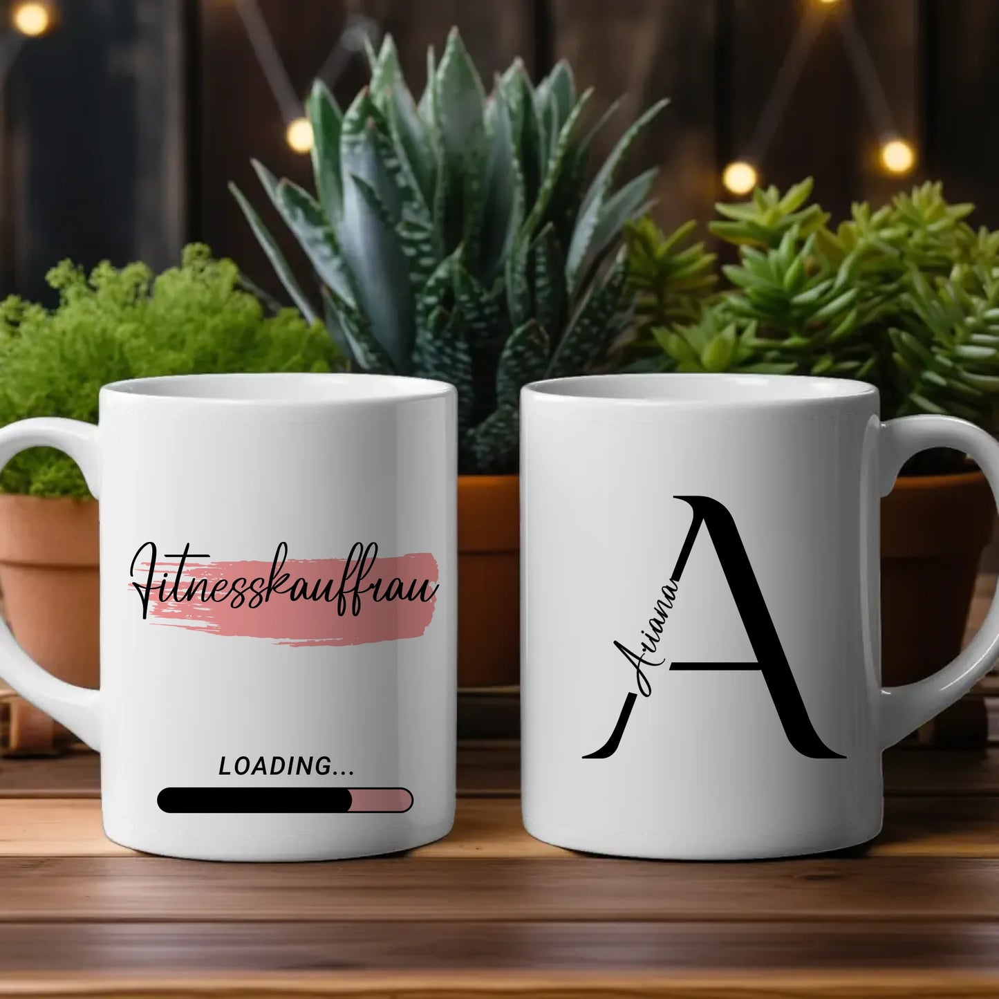 Personalisierte Tasse Mit Namen Zukünftige Fitnesskauffrau Geschenk