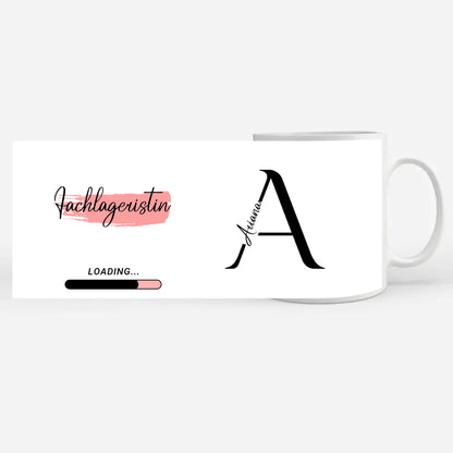Tasse Mit Name Zukünftige Fachlageristin loading Geschenk