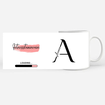 Personalisierte Tasse Mit Namen Zukünftige Fitnesstrainerin Geschenk