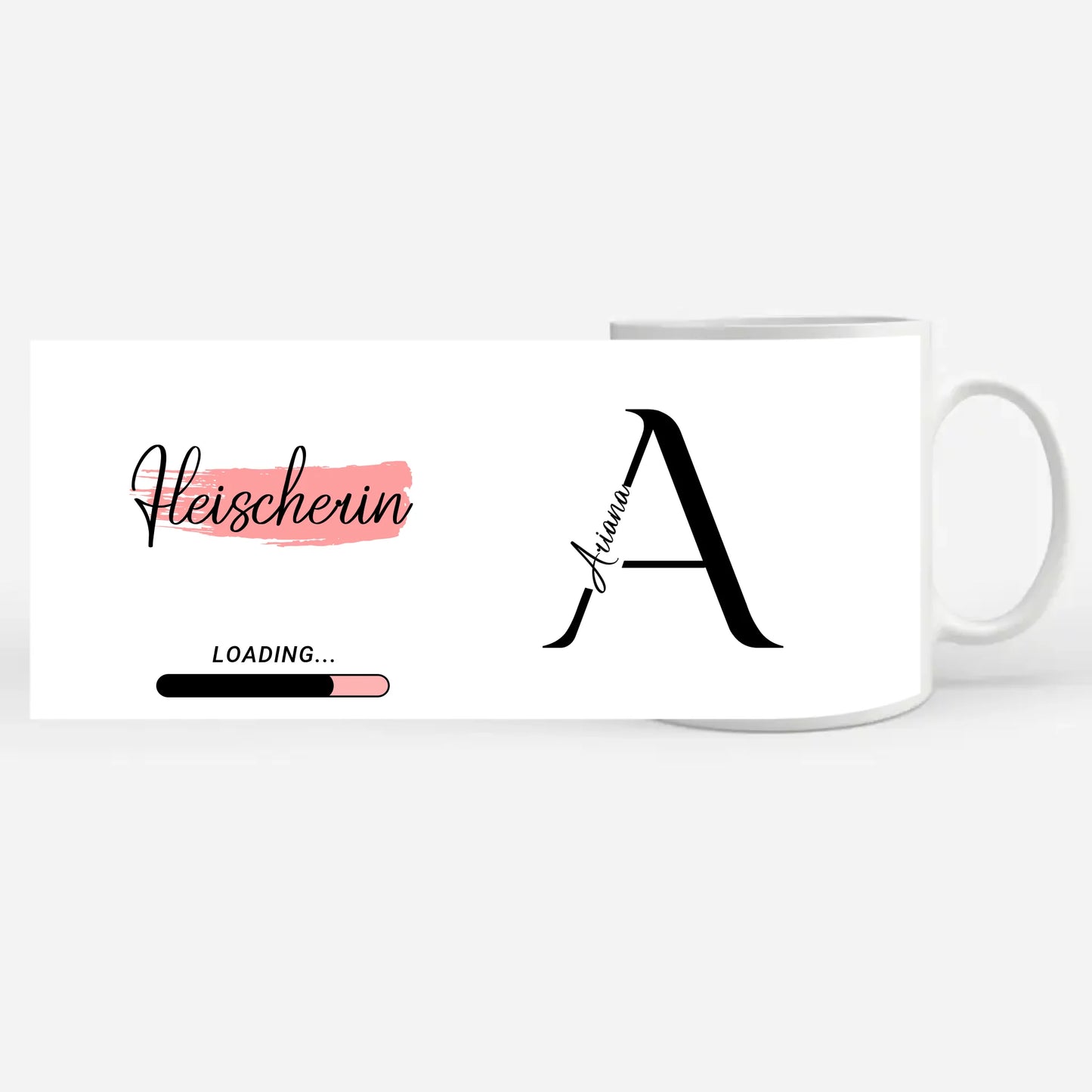 Personalisierte Tasse Zukünftige Fleischerin loading Geschenk