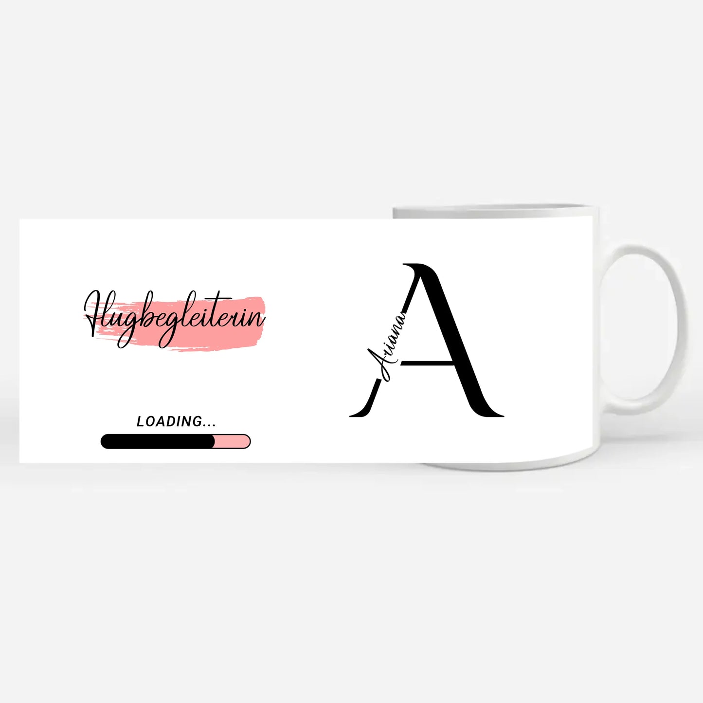 Personalisierter Kaffeebecher Zukünftige Flugbegleiterin Geschenk