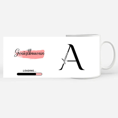 Kaffeebecher Personalisiert Zukünftige Gerüstbauerin Geschenk