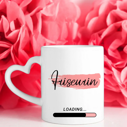 Personalisierte Kaffeetasse Zukünftige Friseurin Geschenk