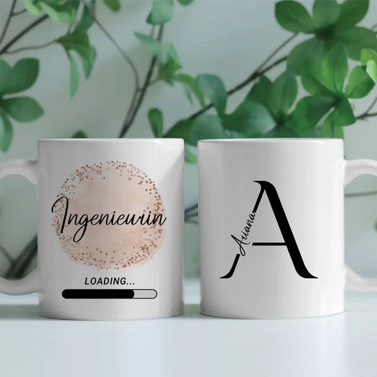 Tasse Mit Name Zukünftige Ingenieurin loading Geschenk