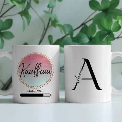 Personalisierte Kaffeetasse Zukünftige Kauffrau Geschenk