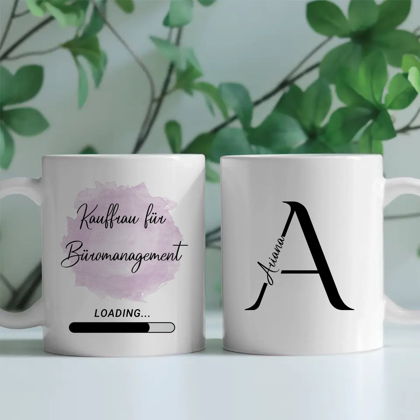 Personalisierte Tasse Zukünftige Kauffrau für Büromanagement Geschenk